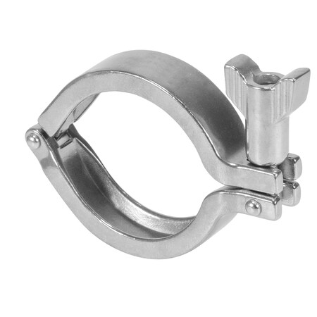Steel & Obrien 3" I-Line Clamp, Single Pin w/Rocket Wing Nut - 304SS 13IS-3-RWN-304